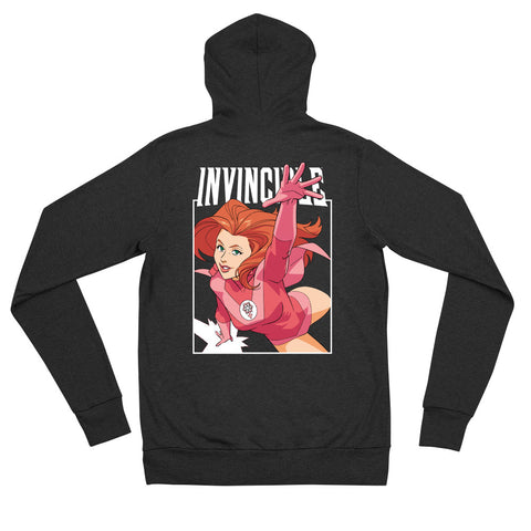 Invincible - Atom Eve Character Logo Unisex zip hoodie