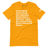 Invincible Names Unisex t-shirt