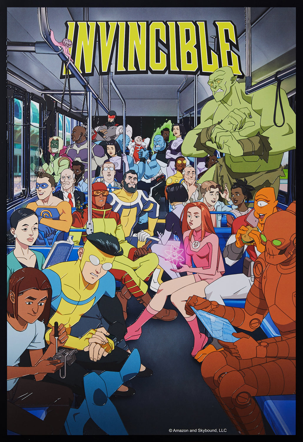 Invincible Season Two - Bus Limited Edition Foil Poster - Pre-Order