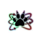 Science Dog Atomic Paw Holographic sticker