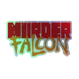 Murder Falcon Logo Holographic sticker