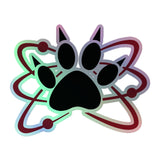 Science Dog Atomic Paw Holographic sticker