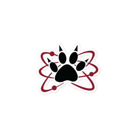 Science Dog Atomic Paw Bubble-free sticker