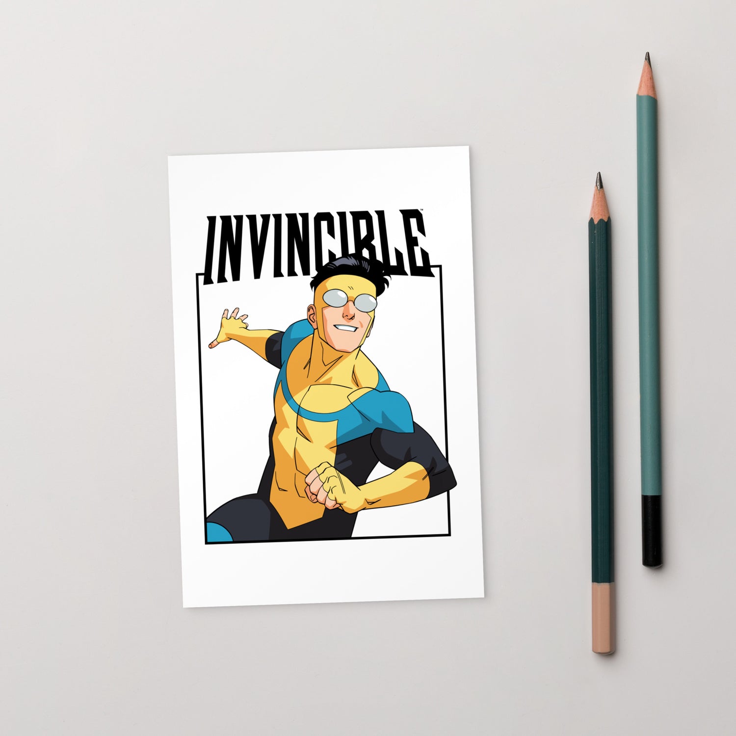 Invincible Character Logo Standard Postcard