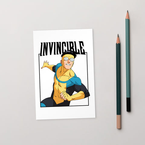 Invincible Character Logo Standard Postcard