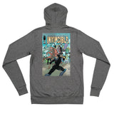 Invincible 100 Distressed Cover by Cory Walker Unisex zip hoodie