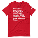 Invincible Names Unisex t-shirt