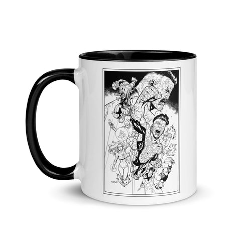 Invincible Character Montage Unisex Mug with Color Inside