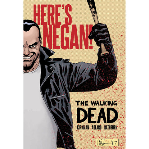 The Walking Dead "Here's Negan!" - Hardcover Book