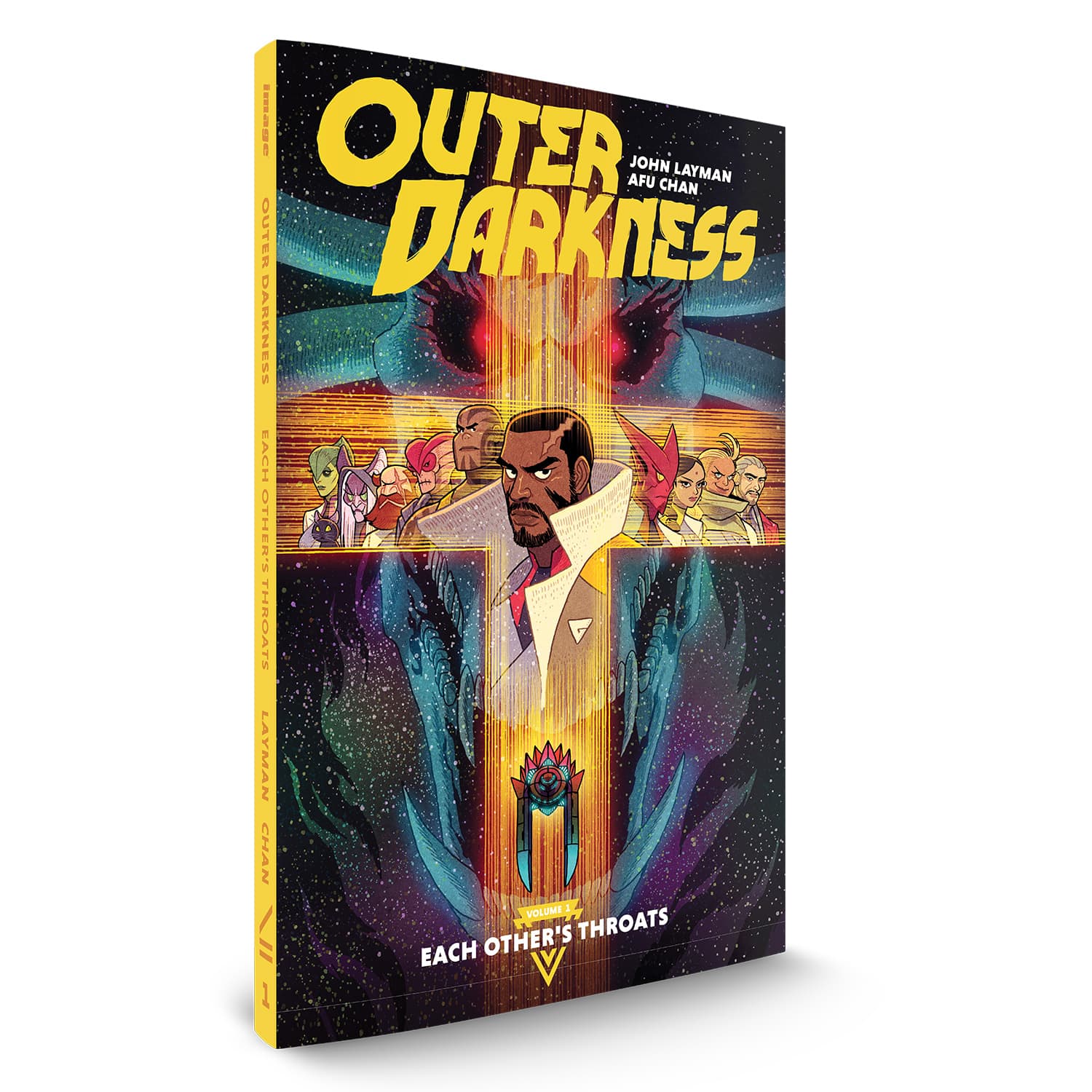 OUTER DARKNESS, VOL. 1: EACH OTHER'S THROATS