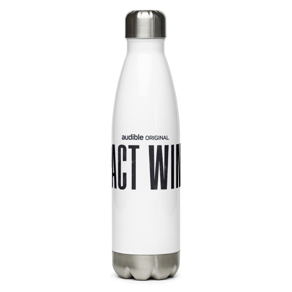 IMPACT WINTER "Blood Logo" Stainless Steel Water Bottle (White)