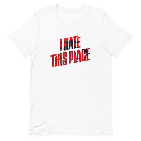 I Hate This Place Large Logo T-Shirt (White)